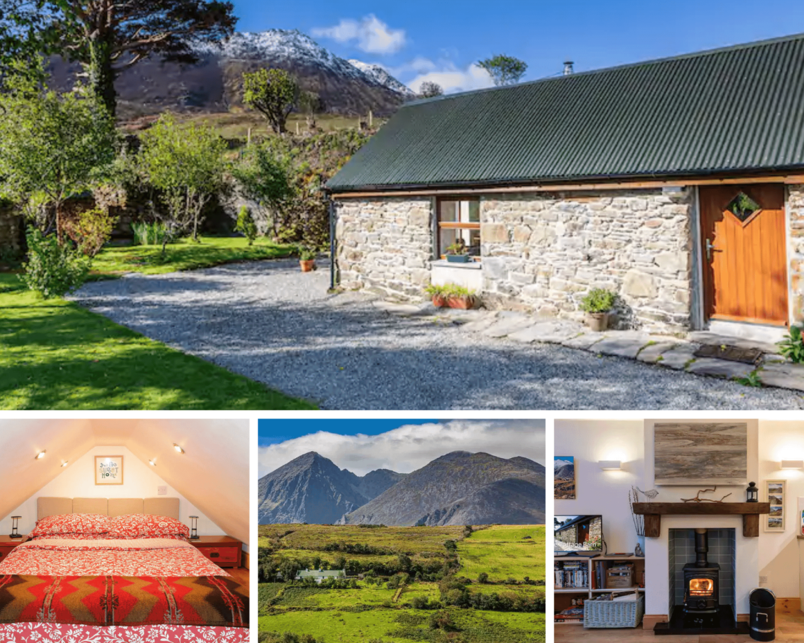 Traditional stone cottage with mountain views, a charming Airbnb in Killarney for a countryside stay