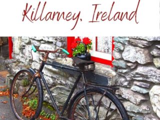 Image of bike outside cottage in Ireland