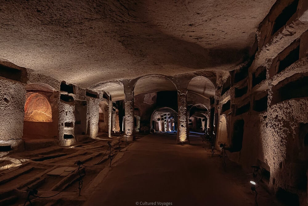 inside the catacombs of san gennaro naples