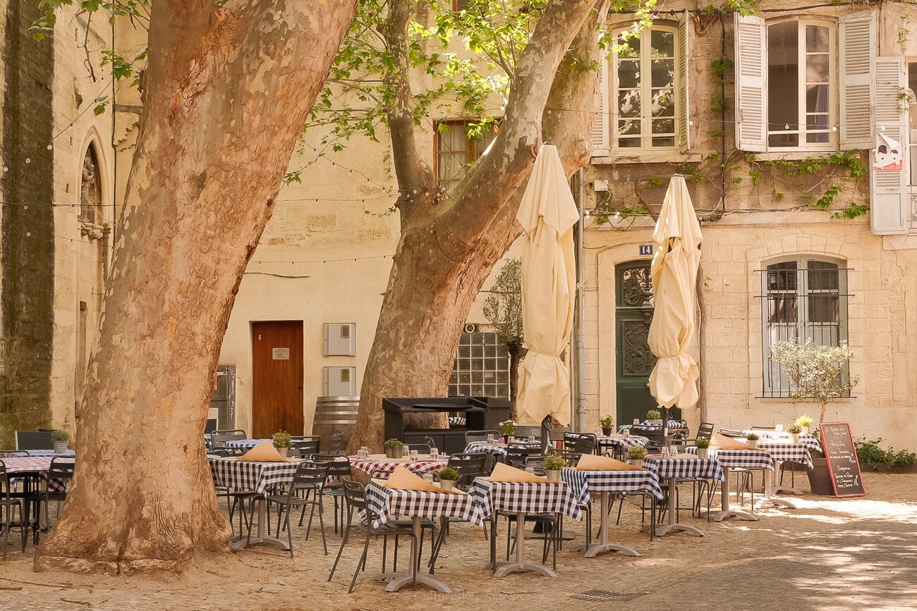 Historic architecture in Avignon, Provence