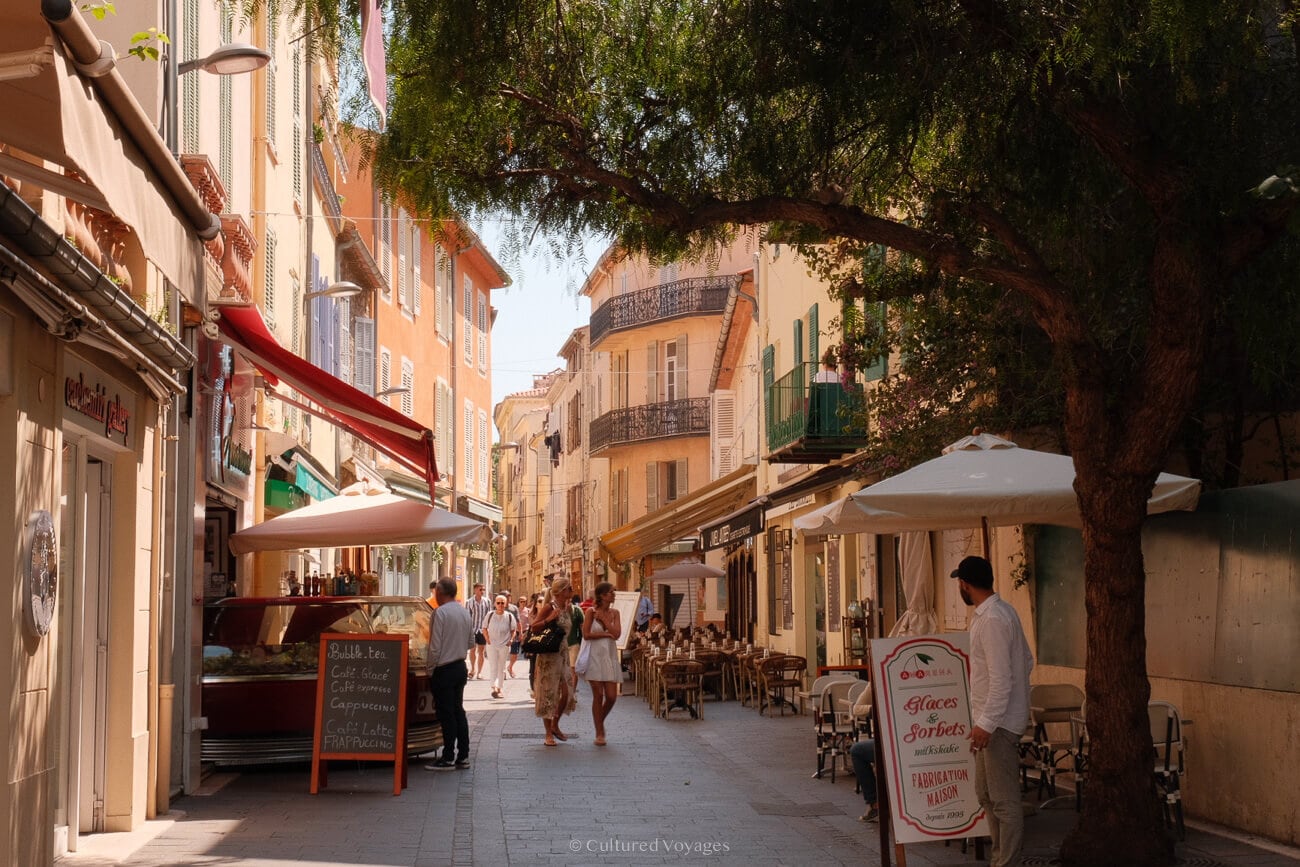 Mediterranean scenery in Antibes on the French Riviera